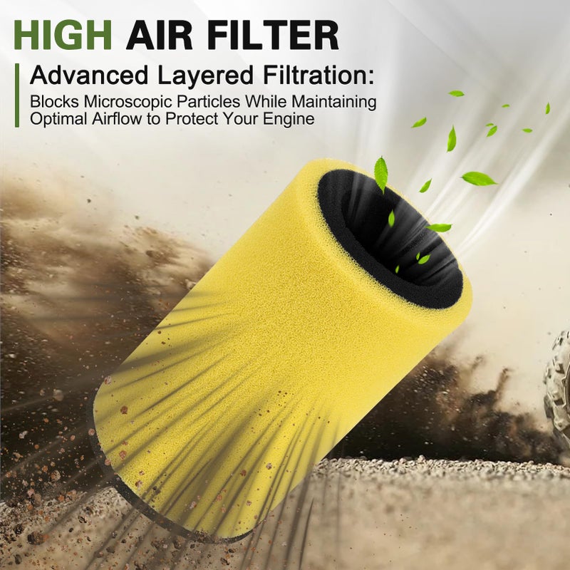 LOCOPOW Air Filter 1YW-14451-00-00 for Yamaha Big Bear 350 Kodiak 400 Timberwolf 250 YFB250 Moto-4 250 350 YFM400 4x4 YFM250 1987-2000 - Image 4
